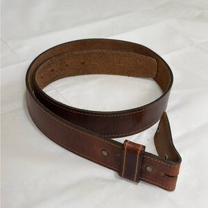 Levi’s Oil Tanned Leather Belt (No buckle) Men’s Brown Size 32